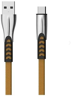 SENBONO SOMOSTEL KABEL USB TYP-C 2.4A ZŁOTY 2400MAH QUICK CHARGER QC 3.0 1M POWERLINE BW02 BW02 BW02 Gold TYP-C - Kable USB - miniaturka - grafika 2