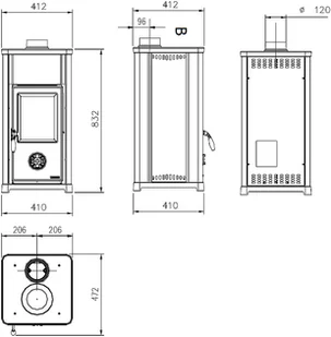 La Nordica 888, 911, 522, 987 La Nordica 888 911 522 987 88872746 Piec wolnostojący La Nordica 6,6kW - Piece wolnostojące - miniaturka - grafika 2