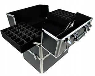 Kuferek kosmetyczny z kratą na lakiery krokodyl - Kosmetyczki, organizery i kuferki - miniaturka - grafika 12