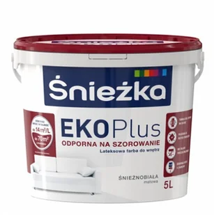 Śnieżka Eko Plus Farba Biała 5L - Farby zewnętrzne - miniaturka - grafika 2