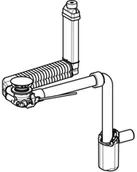 Syfony - Geberit Ceramika Clou Syfon umywalkowy oszczędzający miejsce chrom połysk 152.049.21.1 - miniaturka - grafika 1