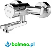 Baterie umywalkowe - Franke Bateria umywalkowa naścienna F3 samozamykająca z regulacją temperatury F3SM1005 - miniaturka - grafika 1