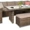 FocusGarden Narożnik ogrodowy Moniz Dinning Plus, brązowy - Meble ogrodowe - miniaturka - grafika 14