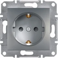 Gniazdka elektryczne - Schneider Asfora gniazdo Schuko podtynkowe pojedyncze z przesłonami stalowe EPH2900262 - miniaturka - grafika 1