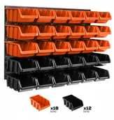 Pozostałe wyposażenie warsztatu - Tablica narzędzia 58x39cm ścianka garaż 30 kuwet - miniaturka - grafika 1