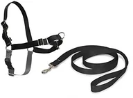 Sprzęt wspinaczkowy - PetSafe Easy Walk uprząż dla psa, z lnianym sznurkiem o długości 1,8 m, bez ciągnięcia, wysoki komfort noszenia, łatwe zakładanie i zdejmowanie, średni, czarny (EW-H-M-BK-45) - miniaturka - grafika 1