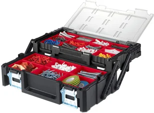 KETER Skrzynka narzędziowa 18 przegródek Cantilever 18" czarna 237006 - Skrzynki i torby narzędziowe - miniaturka - grafika 3