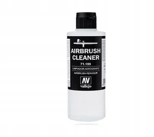 Vallejo Płyn do czyszczenia aefografu - Airbrush Cleaner / 200ml Vallejo 71199 - Kolejki i akcesoria - miniaturka - grafika 2