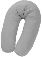 Poduszki do karmienia - Zollner Julius Julius 4670040527 poduszka do karmienia z wypełnieniem z pereł, jednokolorowa bawełna, ok. 190 cm, srebrny - miniaturka - grafika 1