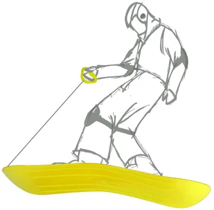 NIJDAM Deska do snowboardu ślizg 0296-GEE - Deski snowboardowe - miniaturka - grafika 2