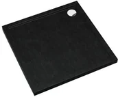 Brodziki prysznicowe - Schedpol Caspar New Black Stone brodzik czarny kwadratowy 90x90 cm 3.2331/C/ST 3.2331/C/ST - miniaturka - grafika 1