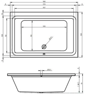 Riho Castello 180x120 FLOW prawa BB77005F2GF1003 - Wanny Riho Castello 180x120 FLOW prawa BB77005F2GF1003 - Wanny - miniaturka - grafika 2