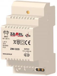 Zamel Zasilacz Impulsowy 12V / 2,0A ZIM-12/25 - Bezpieczniki elektryczne - miniaturka - grafika 2
