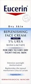 Kremy do twarzy - Eucerin Dry Skin Replenishing Face Night Cream 5% ekstraktem Urea 50 ML - miniaturka - grafika 1