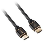 Kable - Kabel GoGEN HDMI 2.0 2m pozlacený opletený High speed s ethernetem černý - miniaturka - grafika 1
