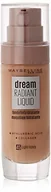 Podkłady do twarzy - Maybelline New York Dream Radiant Liquid płynny podkład, jasny odcień miodu (045 jasny miód), 30 ml - miniaturka - grafika 1