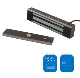 SCOT Zwora elektromagnetyczna zewnętrzna 350kg z sygnalizacją EL-800WS EL-800WS - Akcesoria do domofonów i wideodomofonów SCOT Zwora elektromagnetyczna zewnętrzna 350kg z sygnalizacją EL-800WS EL-800WS - Akcesoria do domofonów i wideodomofonów - miniaturka - grafika 2