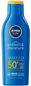 Balsamy i kremy do opalania - Nivea Sun Protect & Moisture nawilżający balsam do opalania SPF50 200ml 98146-uniw - miniaturka - grafika 1