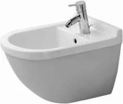 Duravit 22801500001   STARCK 3 Bidet wiszący 360x540 1-otworowy z przelewem kr - Bidety - miniaturka - grafika 2