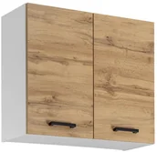 Szafki kuchenne - MEBLE OKMED Szafka kuchenna wisząca Rita 80 cm kolor dąb wotan - miniaturka - grafika 1