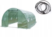 Szklarnie ogrodowe - 4iQ Tunel Foliowy 3x6m Zielony + System Zraszający 10m - miniaturka - grafika 1