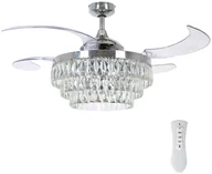 Wentylatory sufitowe - FANAWAY FANAWAY 212923 - LED Wentylator sufitowy VEIL 6xE14/4,5W/230V chrom - miniaturka - grafika 1