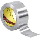 Taśmy klejące - 3M 431 Aluminiowa taśma klejąca, 50 mm x 55 m, tl. 0,08 mm - miniaturka - grafika 1