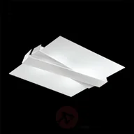 Lampy sufitowe - Linea Light Nowoczesna lampa sufitowa ZIG ZAG biała - miniaturka - grafika 1