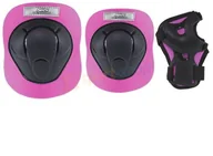 Ochraniacze - Nils Zestaw ochraniaczy H210 czarno-różowy) 12h H210 - miniaturka - grafika 1