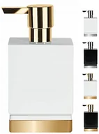 Dozowniki papieru i mydła dla firm - Spirella spirella porcelana dozownik do mydła Roma, biały/złoty 10.17977 - miniaturka - grafika 1