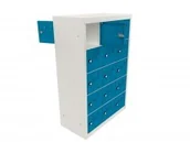 Szafki biurowe - Malow Szafka śniadaniowa SUS 235p drzwi skrzydłowe-przelotowe SUS 235p - miniaturka - grafika 1