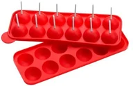 Formy do ciast - Premier Housewares Premier housewares forma do pieczenia z myślą o Cake Pops silikonowe wpuszczone 12 Czerwony 0805237 - miniaturka - grafika 1
