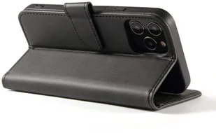 Hurtel Futerał etui portfel z klapką do iPhone 12 Pro / iPhone 12 czarny - Etui i futerały do telefonów Hurtel Futerał etui portfel z klapką do iPhone 12 Pro / iPhone 12 czarny - Etui i futerały do telefonów - miniaturka - grafika 4