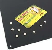 Magnesy - Trendform kwadratowa tablica magnetyczna c/w 10 magnesów - czarna (400 x 400 mm) TF-TZ4005 - miniaturka - grafika 1
