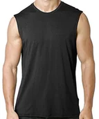 Koszulki sportowe męskie - MEETYOO MEETYOO Koszulka sportowa bez rękawów, podkoszulek fitness, bez rękawów, do biegania, na siłownię Mens Tank Top - miniaturka - grafika 1