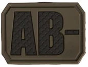 Odzież taktyczna i umundurowanie - Mil-Tec Emblemat z grupą krwi AB- olive (16831601) 16831601 - miniaturka - grafika 1
