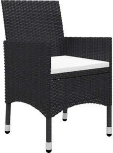 vidaXL 7-częściowy zestaw mebli ogrodowych, czarny 3067855 - Meble ogrodowe - miniaturka - grafika 6