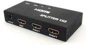 Rozgałęźniki - PremiumCord HDMI splitter 1 2 porty 4K FULL HD 3D khsplit2b - miniaturka - grafika 1