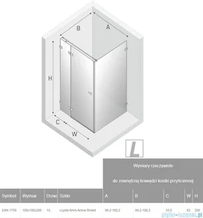 New Trendy Avexa Gold kabina kwadratowa 100x100x200 cm przejrzyste lewa EXK-1758 - Kabiny prysznicowe New Trendy Avexa Gold kabina kwadratowa 100x100x200 cm przejrzyste lewa EXK-1758 - Kabiny prysznicowe - miniaturka - grafika 2