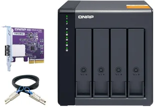 QNAP 4-bay desktop SATA JBOD expansion unit with a QXP-400eS-A1164 PCIe TL-D400S - Serwery - miniaturka - grafika 2