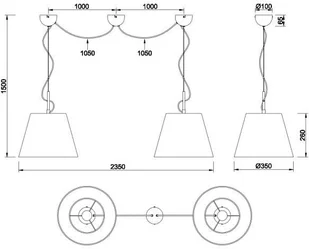 Trio LAMPA wisząca ANDREUS 307500289 zwieszana OPRAWA metalowa biała 307500289 - Lampy sufitowe - miniaturka - grafika 2