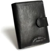Portfele - BAG Street Portfel Męski Skórzany Skóra Naturalna Duży Pionowy Z Zapięciem 993 - miniaturka - grafika 1