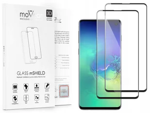 movear 2 szt. Szkło Hartowane 3D na Samsung Galaxy S10 G973 na Cały Ekran GLASS mSHIELD 3D czarne SG010G3D12ABK2 - Szkła hartowane na telefon - miniaturka - grafika 6