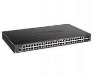 Switche - D-Link Przełącznik DGS-1250-52XMP Smart 48xGE PoE 370W 4xSFP+ - miniaturka - grafika 1