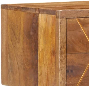 vidaXL Szafka nocna, 43x30x58 cm, lite drewno mango - Szafki nocne - miniaturka - grafika 12