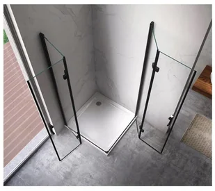 231 HYDAR KABINA PRYSZNICOWA 90x90 BLACK SKŁADANA 6MM 23178226 78226-uniw - Kabiny prysznicowe - miniaturka - grafika 6