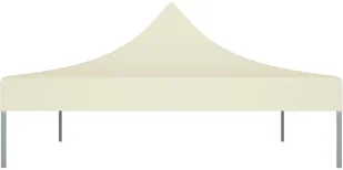 VidaXL Dach do namiotu imprezowego, 4,5 x 3 m, kremowy, 270 g/m 315362 VidaXL - Pawilony ogrodowe - miniaturka - grafika 5