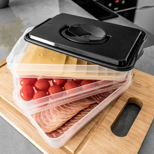 Vilde Pojemnik organizer na wędliny sery 3-poziomowy do lodówki 122617 - Pojemniki kuchenne - miniaturka - grafika 4