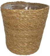 Donice - Osłona doniczki koszyk z trawy morskiej 17,5 cm naturalny - miniaturka - grafika 1