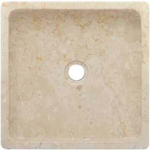 vidaXL Lumarko Umywalka, kremowa, 40x40x10 cm, marmurowa! 149168 - Umywalki - miniaturka - grafika 10